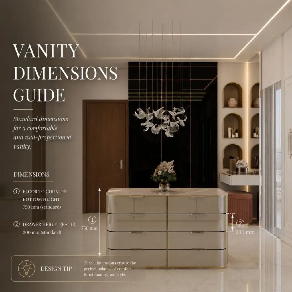 Vanity dimension guide
