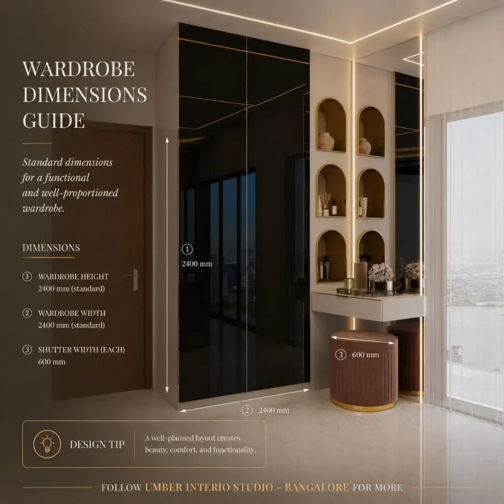 wardrobe dimension